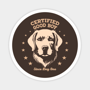 Golden Retriever, Good boy, vintage Magnet